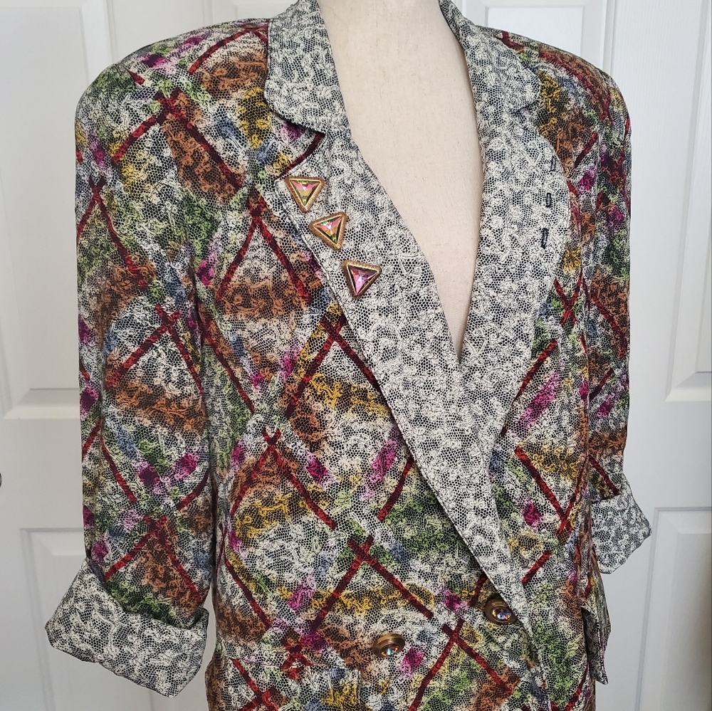 Vintage Platinum by Dorothy Schoelen Blazer Size Small